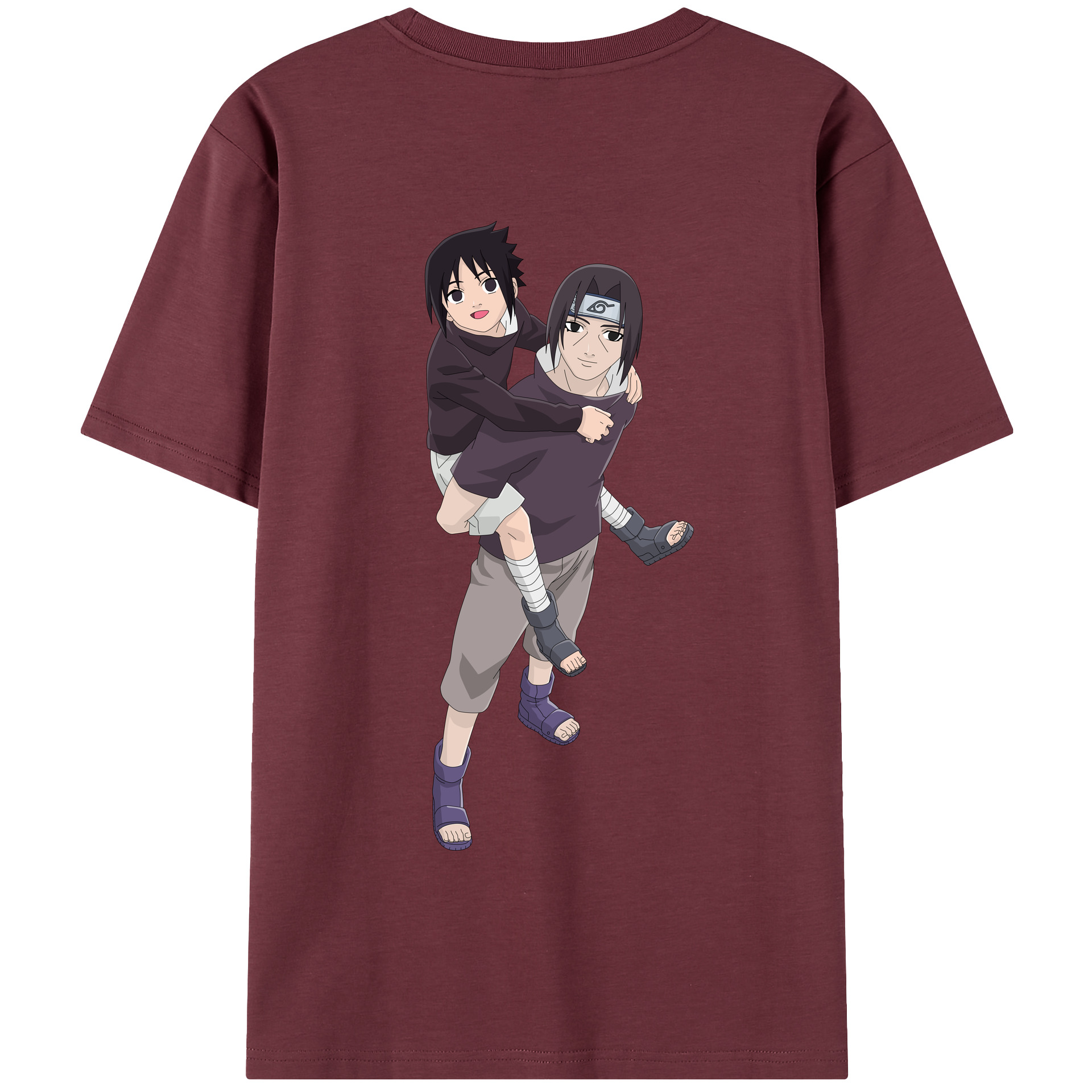 （画像用） NARUTO -ナルト- うちは イタチ Uchiha Itachi 綿100％半袖Tシャツ（背面プリント）